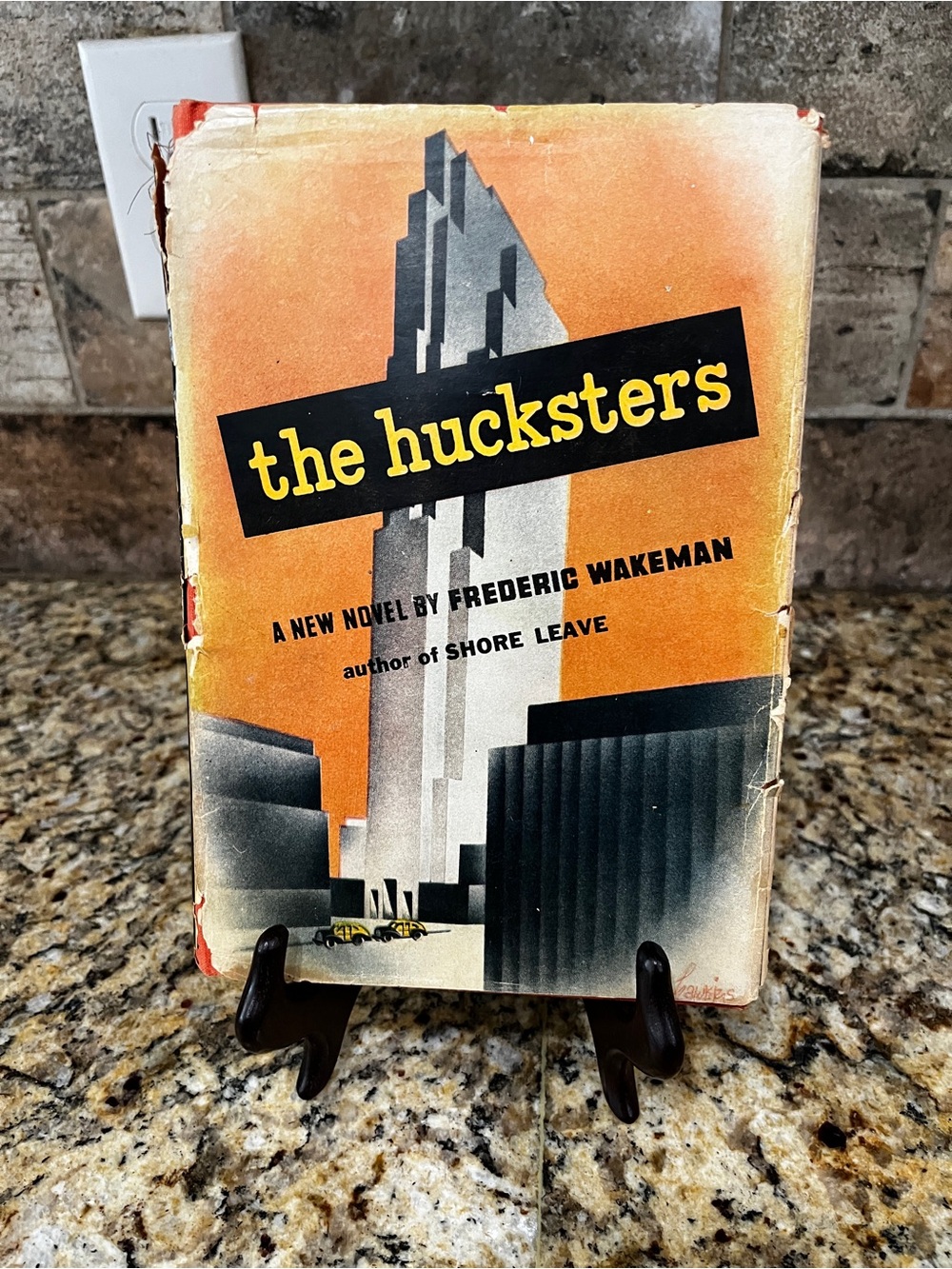 The Hucksters - Frederick Wakeman - 1946 Rhinehart & Co Book yellowing on pages